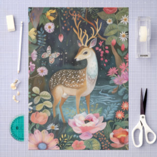 Papier Mousseline Elégant Jardin Oriental Thème Découpage Artisanat