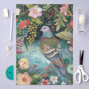 Papier Mousseline Elégant Jardin Oriental Thème Découpage Artisanat