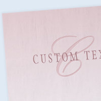 Élégant lettrage et monogramme | Rose Ombre