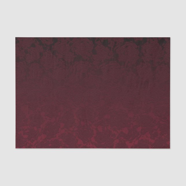 Papier Mousseline Élégant modèle floral bourguignon moderne (Recto)