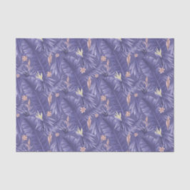 Papier Mousseline élégant motif à carreaux fleuris periwinkle