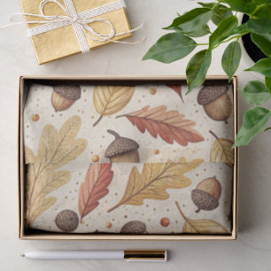 Papier Mousseline Élégant Motif Automne
