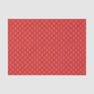 Papier Mousseline Élégant Motif de balance rouge japonais