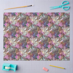 Papier Mousseline Élégant Motif de coquille d'huîtres Abstrait