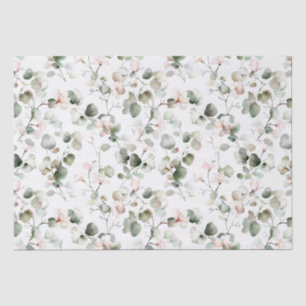 Papier Mousseline Elégant Motif Eucalyptus et Ferns
