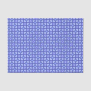 Papier Mousseline Élégant motif géométrique bleu moderne chic