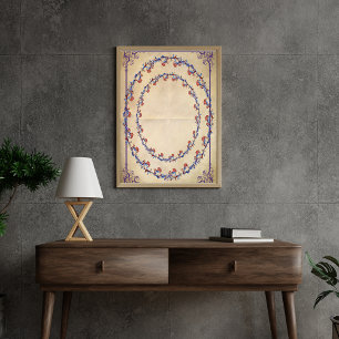 Papier Mousseline Élégant papier de fond de découpage floral