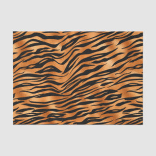 Papier Mousseline Élégant Poster de animal de tigre de cuivre