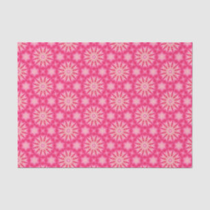 Papier Mousseline Elégant rose chaud Motif géométrique Girly Chic