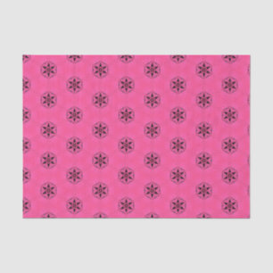 Papier Mousseline Elégant rose chaud Motif géométrique Girly Chic