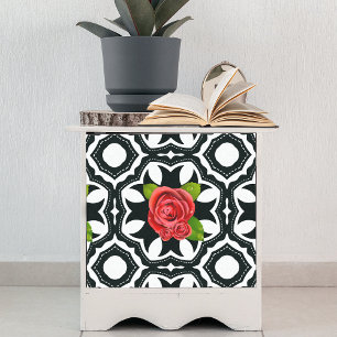 Papier Mousseline Élégant Style romantique motif floral de découpage