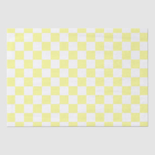 Papier Mousseline Elégant tableau blanc et jaune