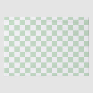 Papier Mousseline Elégant tableau blanc et vert