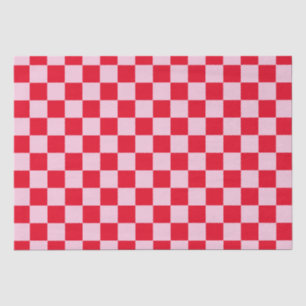 Papier Mousseline Élégant tableau de bord rouge et rose