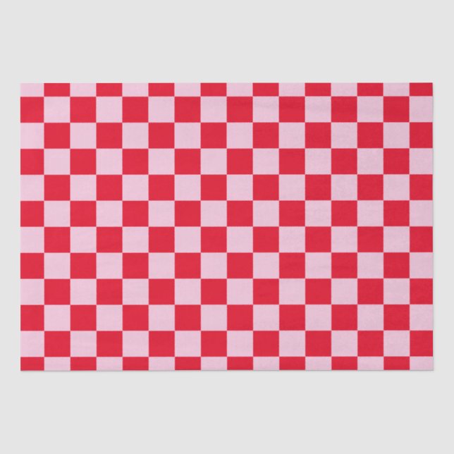 Papier Mousseline Élégant tableau de bord rouge et rose (Recto)