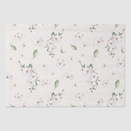 Papier Mousseline Élégante aquarelle florale de printemps