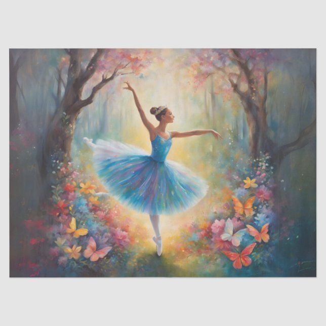 Papier Mousseline Elégante Ballerina Grace (Recto)