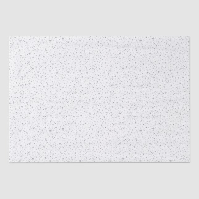 Papier Mousseline Elégante chute de neige Joyeuses vacances (Recto)