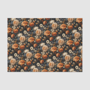Papier Mousseline Élégante chute florale