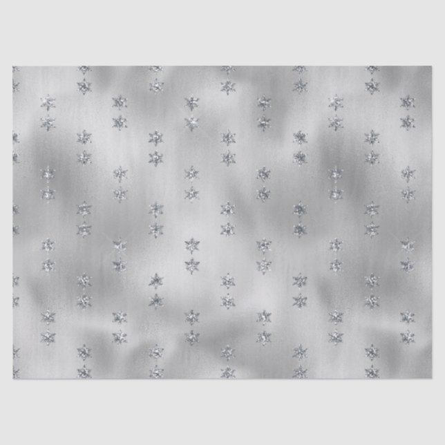 Papier Mousseline Élégante étoile d'argent (Recto)