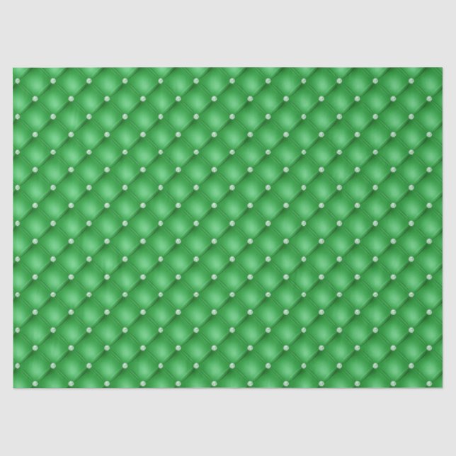 Papier Mousseline Élégante huile verte (Recto)