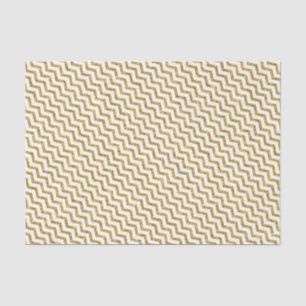 Papier Mousseline Elégante Parties scintillant or Chevron Motif sur 