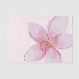 Papier Mousseline Élégante Plumeria hawaïenne exotique