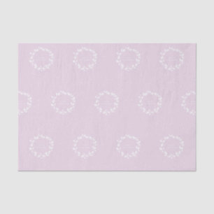 Papier Mousseline Élégante Soft Rose Joyeux Noël Holly Wreath