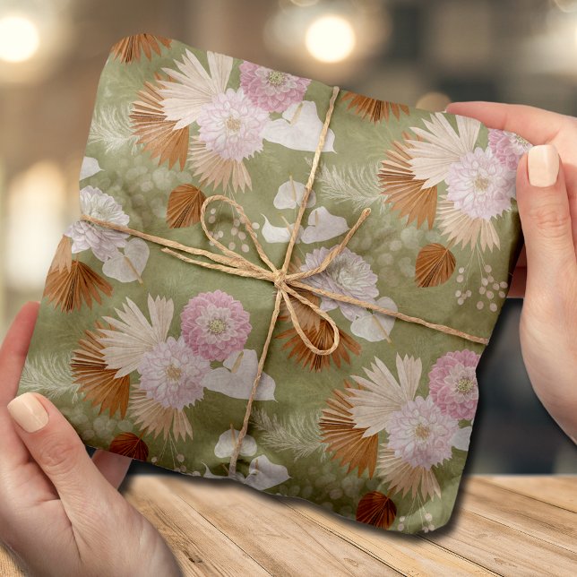 Papier Mousseline Elegants Paumes Sèches (Créateur téléchargé)