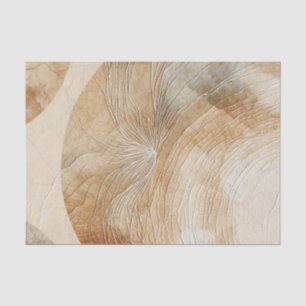 Papier Mousseline Éléments Neutres et Aériens de Style Bohème Nature