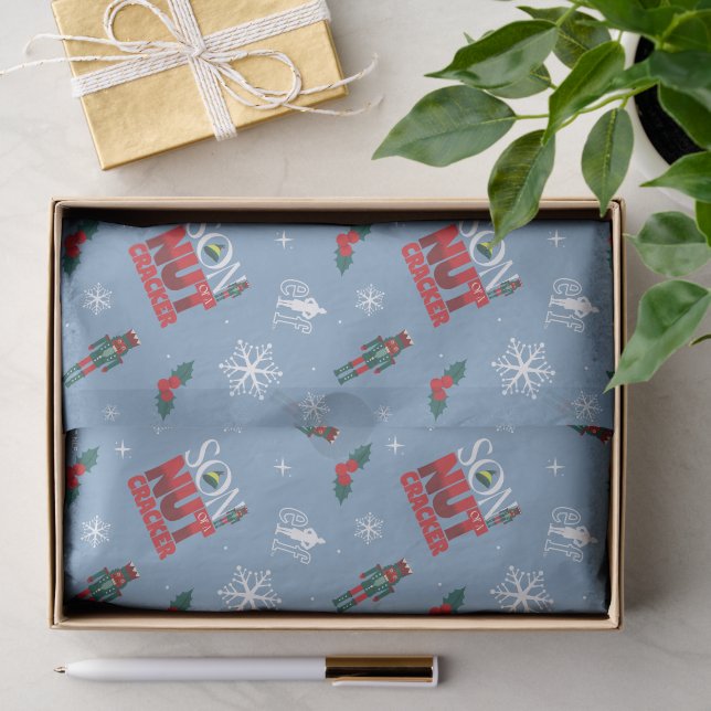Papier Mousseline Elf "Fils d'un Noisette" Motif d'hiver (Cadeau)