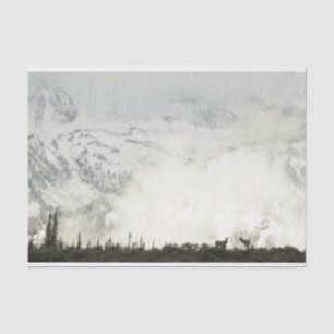 Papier Mousseline Elk at Grand Teton National Park Photographie