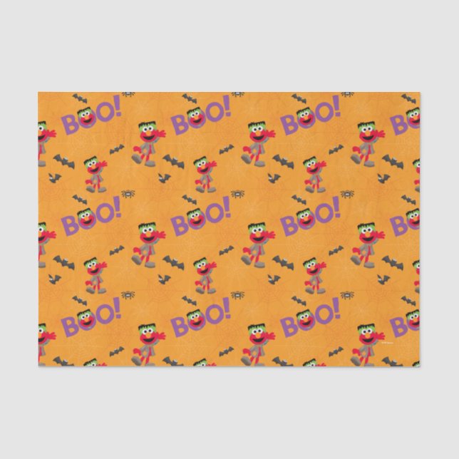 Papier Mousseline Elmo | Motif Halloween Boo (Recto)