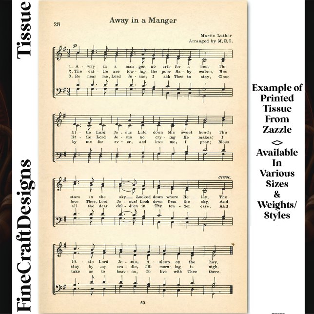 Papier Mousseline Éloigné Dans Une Feuille De Directeur Musique DU8  (Créateur téléchargé)