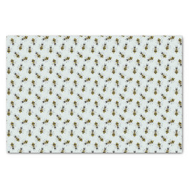 Papier Mousseline Emballage Cadeau Rustique Illustré Bumble Bee