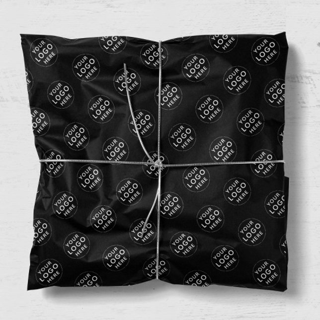 Papier Mousseline Emballage commercial en papier de tissu noir (Créateur téléchargé)
