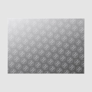 Papier Mousseline Emballage d'entreprise avec dégradé gris de logo p