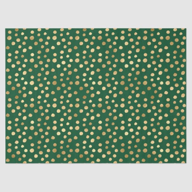 Papier Mousseline Emerald and Gold Safari Series Design 11 (Recto)