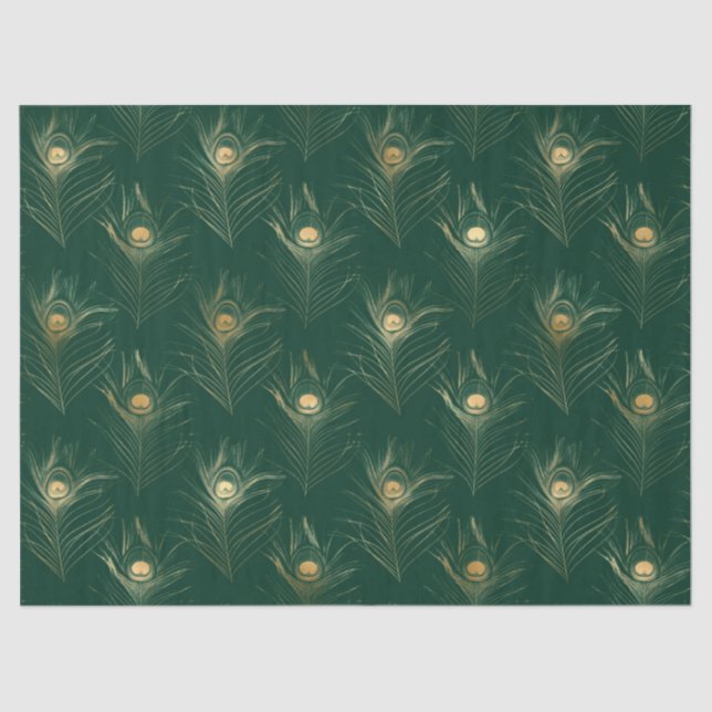Papier Mousseline Emerald and Gold Safari Series Design 16 (Recto)