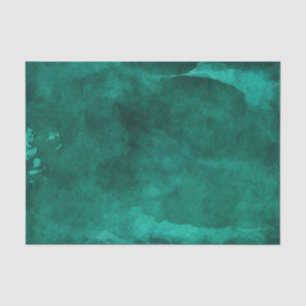 Papier Mousseline Emerald Green Aquarelle Mariage moderne