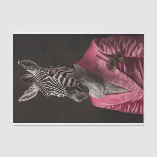 Papier Mousseline Emerson the Zebra (Recto)