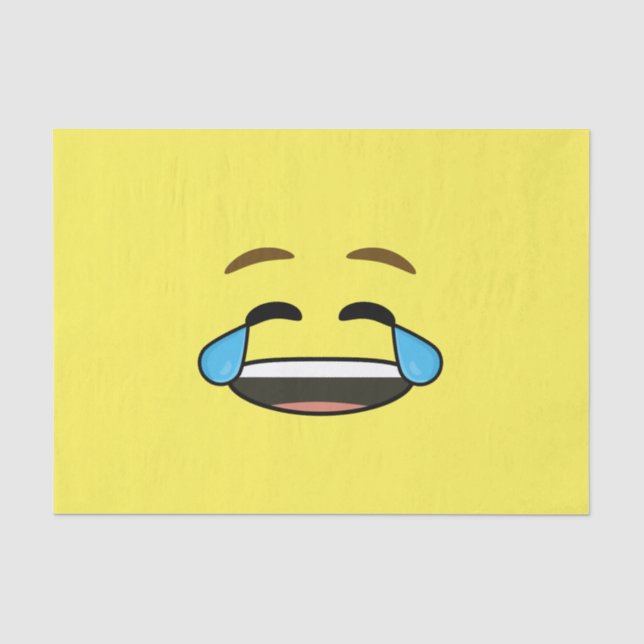 Papier Mousseline Emoji riant (Recto)