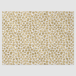 Papier Mousseline Empreinte de léopard de Parties scintillant blanc 