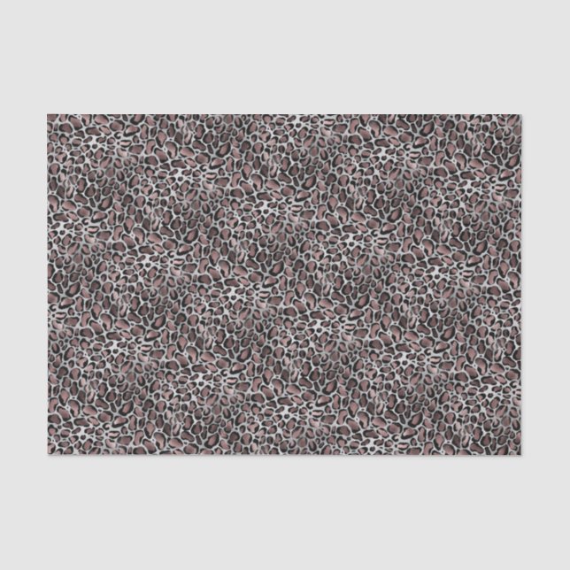 Papier Mousseline Empreinte de léopard Glam (Recto)