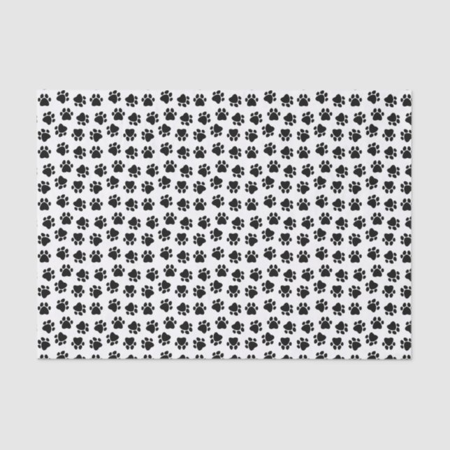 Papier Mousseline Empreinte de patte de chien (Recto)