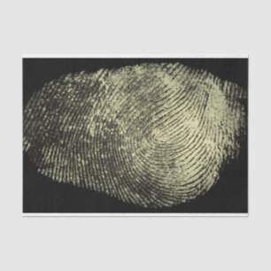 Papier Mousseline Empreinte digitale renversée de boucle