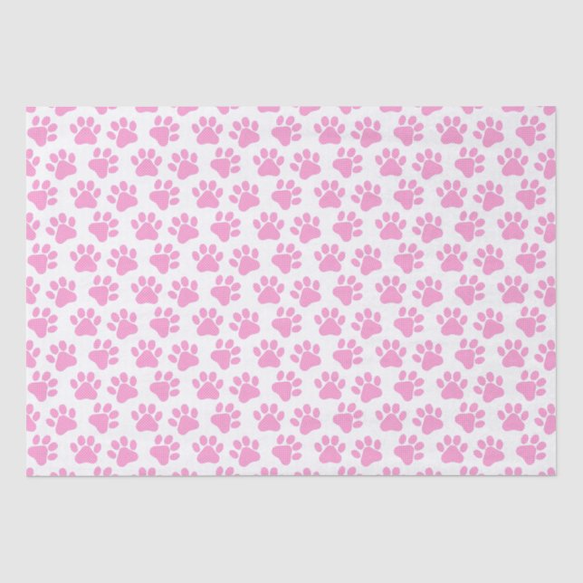 Papier Mousseline Empreintes de pattes Polka Dot (Recto)