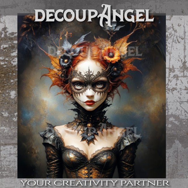 Papier Mousseline Enchanteuse d'automne - Découpage de Whispers goth (Créateur téléchargé)