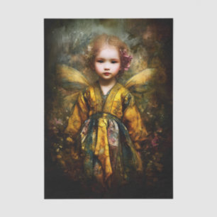 Papier Mousseline Enfant Magique Blonde Mignonne Fée EG6R Découpage