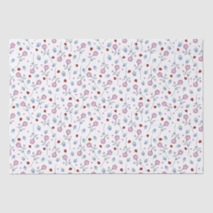Papier Mousseline Enfants Cute Ladybug Polka dot Daisy Flower Motif